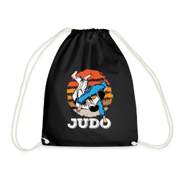 Judo Arts martiaux Combattants de judo Combattants de judo pour enfants - Sac de sport léger - noir - Devant