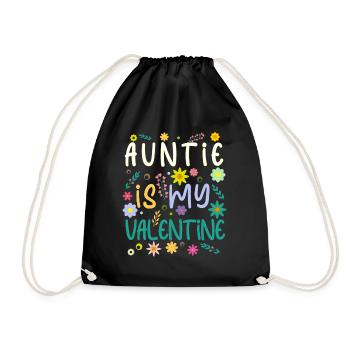 Tante est mon cadeau de La Saint-Valentin Saint-Valentin - Sac de sport léger - noir - Devant