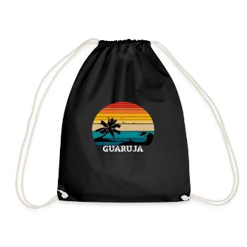 Guaruja São Paulo Beach - Turnbeutel - Schwarz - Vorne