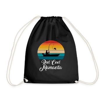 Reel Cool Mamacita Cadeaux de pêche - Sac de sport léger - noir - Devant