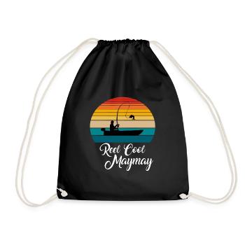 Reel Cool Maymay Cadeaux de pêche - Sac de sport léger - noir - Devant