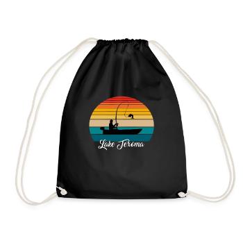 Lake Texoma Fishing Spot - Drawstring Bag - black - Front