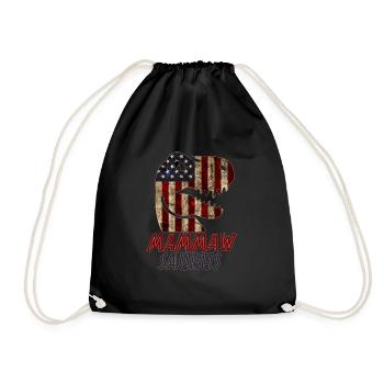Patriotic Mammaw Dinosaur - Turnbeutel - Schwarz - Vorne