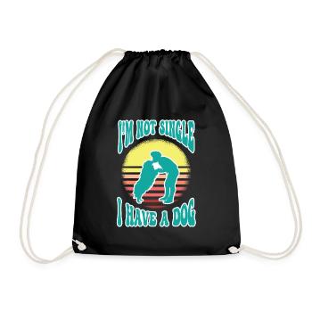 Dog Dog Lover Dog Owner Dog Lover - Drawstring Bag - black - Front