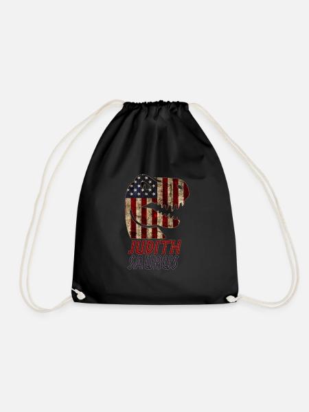 Patriotic Judith Dinosaur Judithsaurus - Turnbeutel - Schwarz