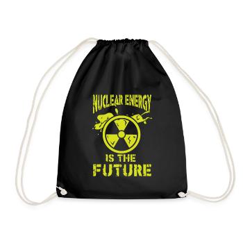 Atomkraftwerk AKW Atomkraft Nuclear Klimawandel - Turnbeutel - Schwarz - Vorne