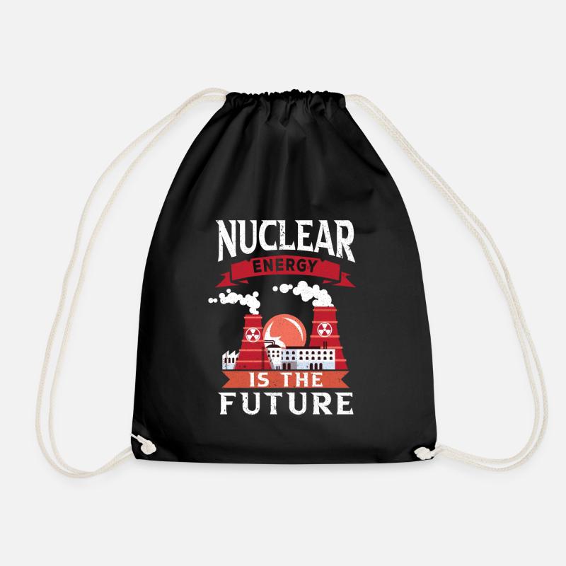 Atomkraftwerk AKW Atomkraft Nuclear Klimawandel - Turnbeutel - Schwarz