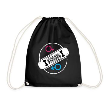 Skateboard Skateboard Skate Skater Skateboard - Sac de sport léger - noir - Devant