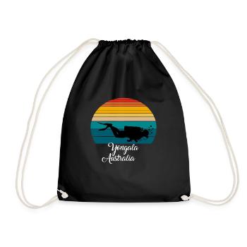 Yongala Australia Diving - Drawstring Bag - black - Front