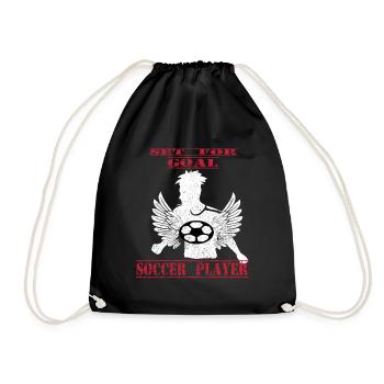 Joueur de football Football Football - Sac de sport léger - noir - Devant