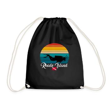 Rhode Island Scuba Diving Gift - Turnbeutel - Schwarz - Vorne