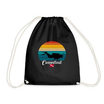 Connecticut Scuba Diving Gift - Turnbeutel - Schwarz - Vorne