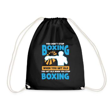 Boxe Boxer Gants de boxe Boxing Club de boxe Club de boxe - Sac de sport léger - noir - Devant