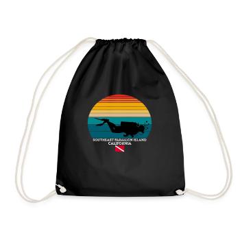 Plongée dans le sud-est de l’île farallon des États-Unis - Sac de sport léger - noir - Devant