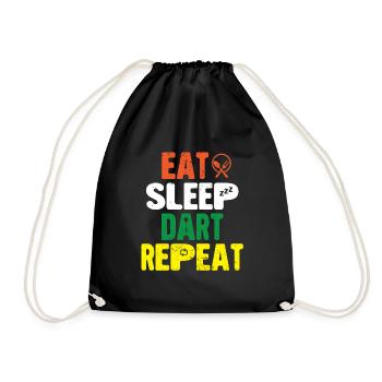 Dart Darts Dartboard Dartboard Throw Arrow - Drawstring Bag - black - Front