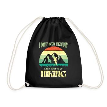 Climbing Climbers Mountains Climbing Wall Kletterdad - Drawstring Bag - black - Front