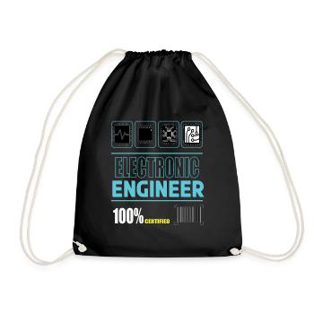 Electrical Engineer Electrical Engineer Electrical Engineering - Drawstring Bag - black - Front