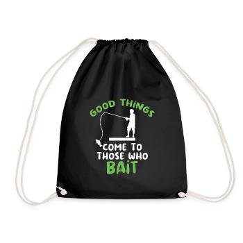 Pêcheur Pêcheur Pêche Canne à pêche Pêche Pêcheur - Sac de sport léger - noir - Devant