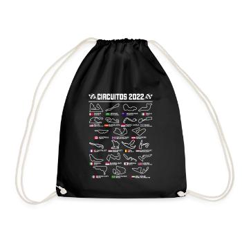 Circuits espagnols de Formule Un - Sac de sport léger - noir - Devant