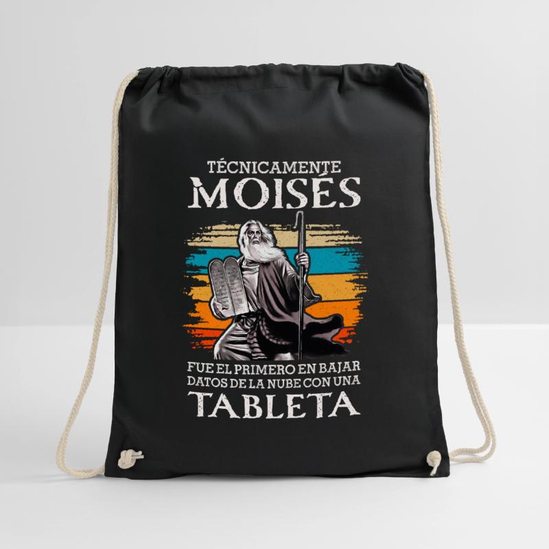 Moises First upload data cloud tablet Drawstring Bag