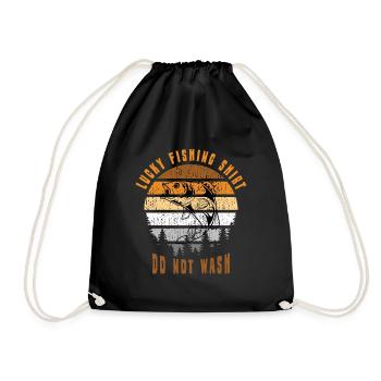 Pêcheur Pêcheur Pêche Canne à pêche Pêche Pêcheur - Sac de sport léger - noir - Devant