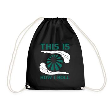 Nageurs Natation 50 mètres piste Brasse - Sac de sport léger - noir - Devant