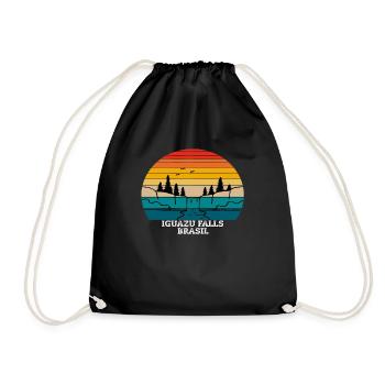 Iguazu Falls Brasil - Drawstring Bag - black - Front