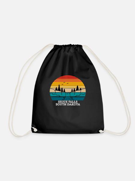 Sioux Falls Dakota du Sud - Sac de sport léger - noir