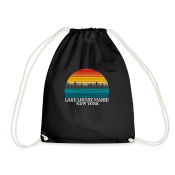 Lake Louise Marie New York - Drawstring Bag - black - Front