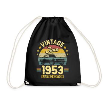 Fête Anniversaire Juin 1953 70 Ans Anniversaire - Sac de sport léger - noir - Devant