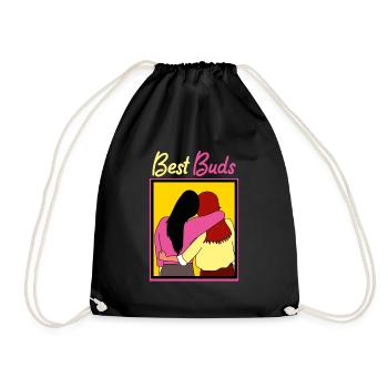 Meilleurs amis Meilleurs bourgeons Meilleur ami - Sac de sport léger - noir - Devant
