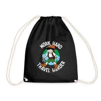 Voyage, Voyage, Vacances, Vacances, Voyage - Sac de sport léger - noir - Devant