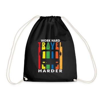 Voyage, Voyage, Vacances, Vacances, Voyage - Sac de sport léger - noir - Devant