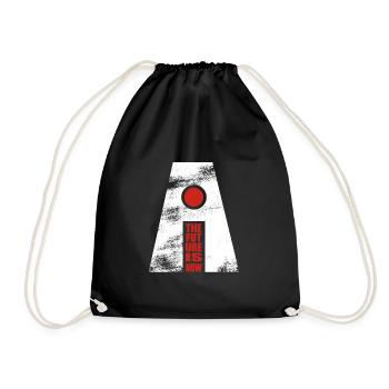 Artificial Intelligence - AI - The future is now - Drawstring Bag - black - Front