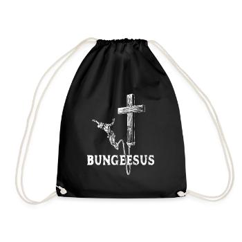 Bungee Jesus - Saut à l’élastique - Jésus Saut à l’élastique - Sac de sport léger - noir - Devant