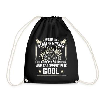 Carrément Plus Cool Vendéen Motard Cadeau Moto - Sac de sport léger - noir - Devant