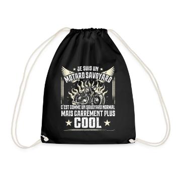 Carrément Plus Cool Motard Savoyard Cadeau Moto - Sac de sport léger - noir - Devant