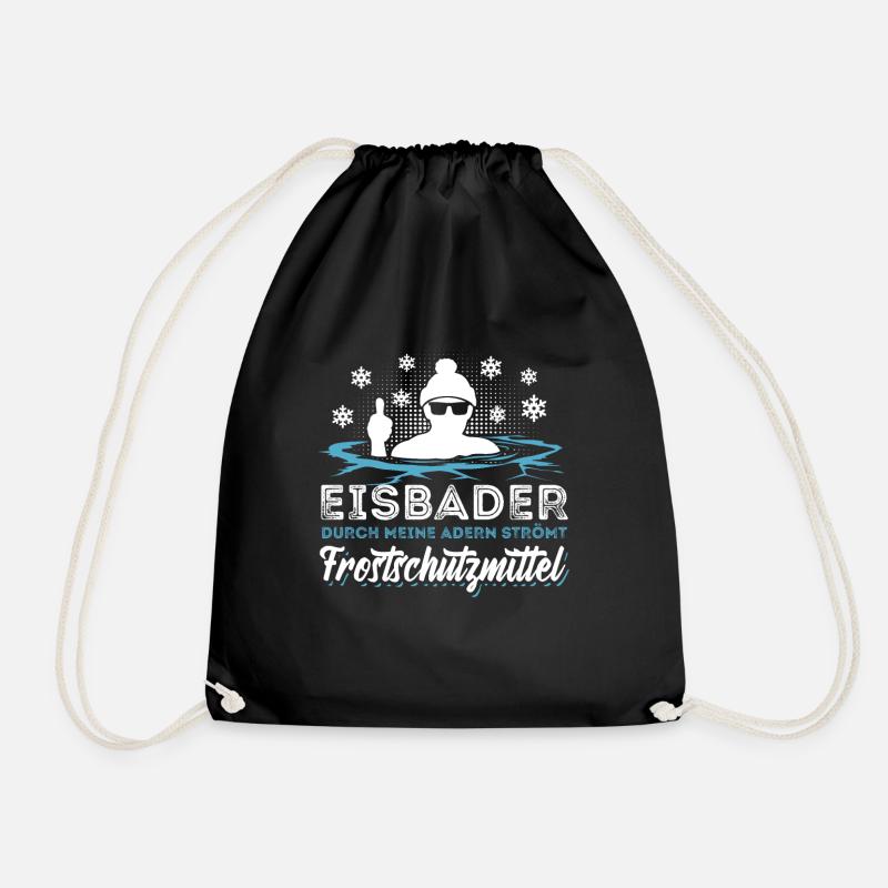 Eisbad, durch meine Adern strömt Frostschutzmittel - Turnbeutel - Schwarz