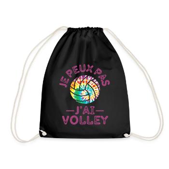 JE PEUX PAS J'AI VOLLEY - Sac de sport léger - noir - Devant