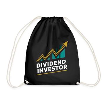 Lustige finanzielle Unabhängigkeit von Dividendeninvestoren - Turnbeutel - Schwarz - Vorne