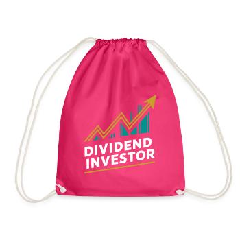 Lustige finanzielle Unabhängigkeit von Dividendeninvestoren - Turnbeutel - Fuchsia - Vorne