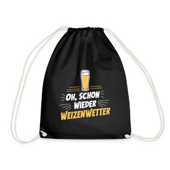 Drôle De Dicton Blé Bière D’été Soleil Jardin - Sac de sport léger - noir - Devant