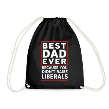 Konservativer Vatertag Bester Papa Republikaner - Turnbeutel - Schwarz - Vorne