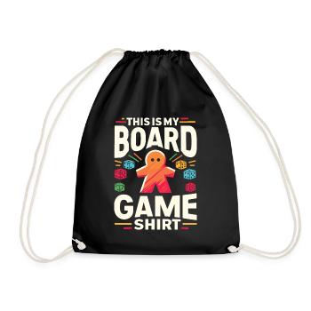 Board Game Geeks funny saying Board Game - Drawstring Bag - black - Front