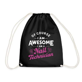 Bien sûr, je suis génial, je suis une technicienne des ongles - Sac de sport léger - noir - Devant