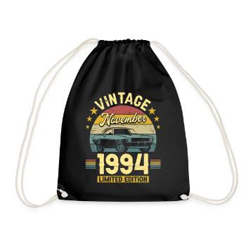 Novembre 1994 Voiture 30ème Anniversaire - Sac de sport léger - noir - Devant