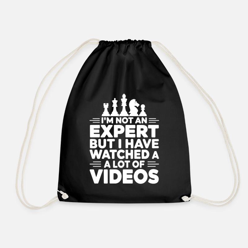 Ich bin kein Experte, aber ich habe eine Menge Videos gesehen - Turnbeutel - Schwarz