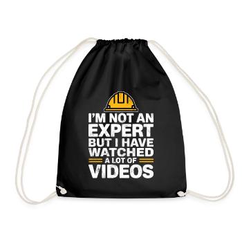 I'm not an expert but i have watched a lot of vide - Drawstring Bag - black - Front