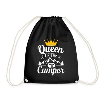 Reine du camping-car - Sac de sport léger - noir - Devant