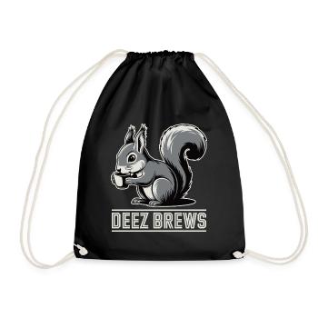 Deez Brews Funny Squirrel Coffee Lover Pun - Sac de sport léger - noir - Devant